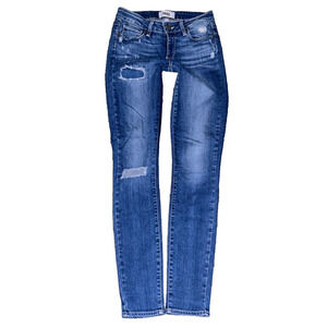 Paige Verdugo Ultra Skinny Leg Distressed & Patched Edition Jeans Size 25